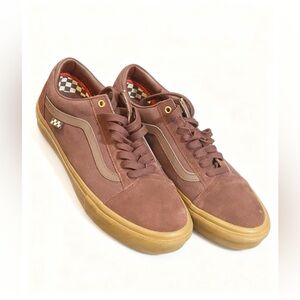 Vans Old Skool Maroon Gum Skate Shoes Men’s 11 Brown Burgundy Sneakers